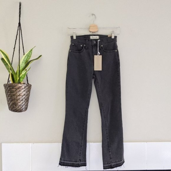 New Madewell Demi-Boot Jeans in Tobin Wash Inset Edition Size 23 - Picture 2 of 11